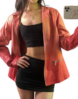 Pink Leather Jacket
