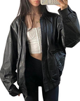 Vintage Leather Bomber
