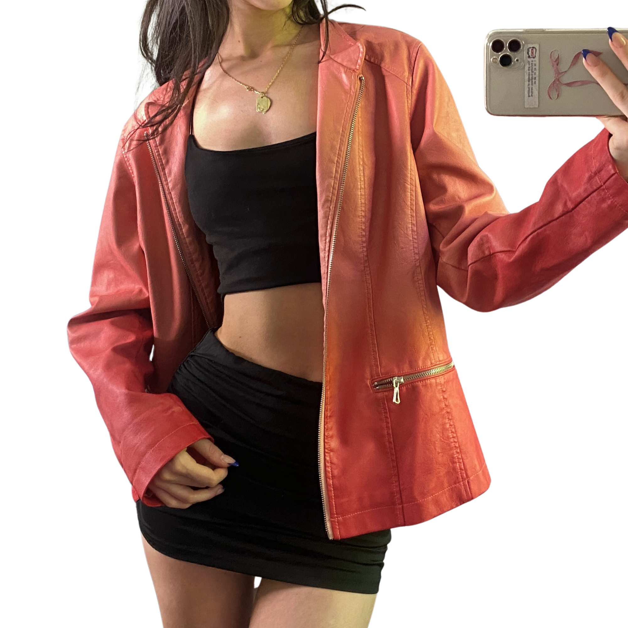 Pink Leather Jacket
