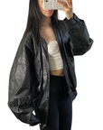 Vintage Leather Bomber