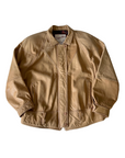 Yellow Leather Bomber