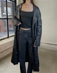 47" Winlet Leather Trench