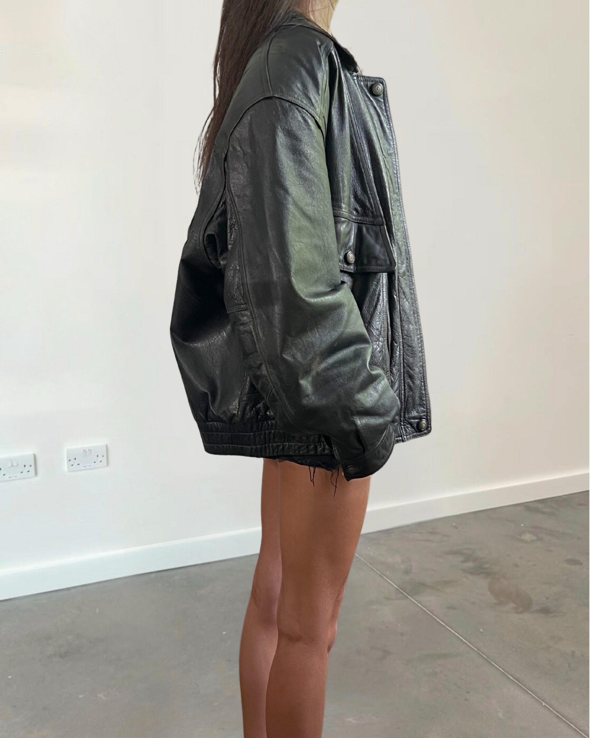 Moores Leather Bomber