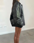 Moores Leather Bomber