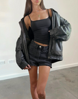 Moores Leather Bomber