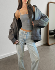 Lois Leather Bomber