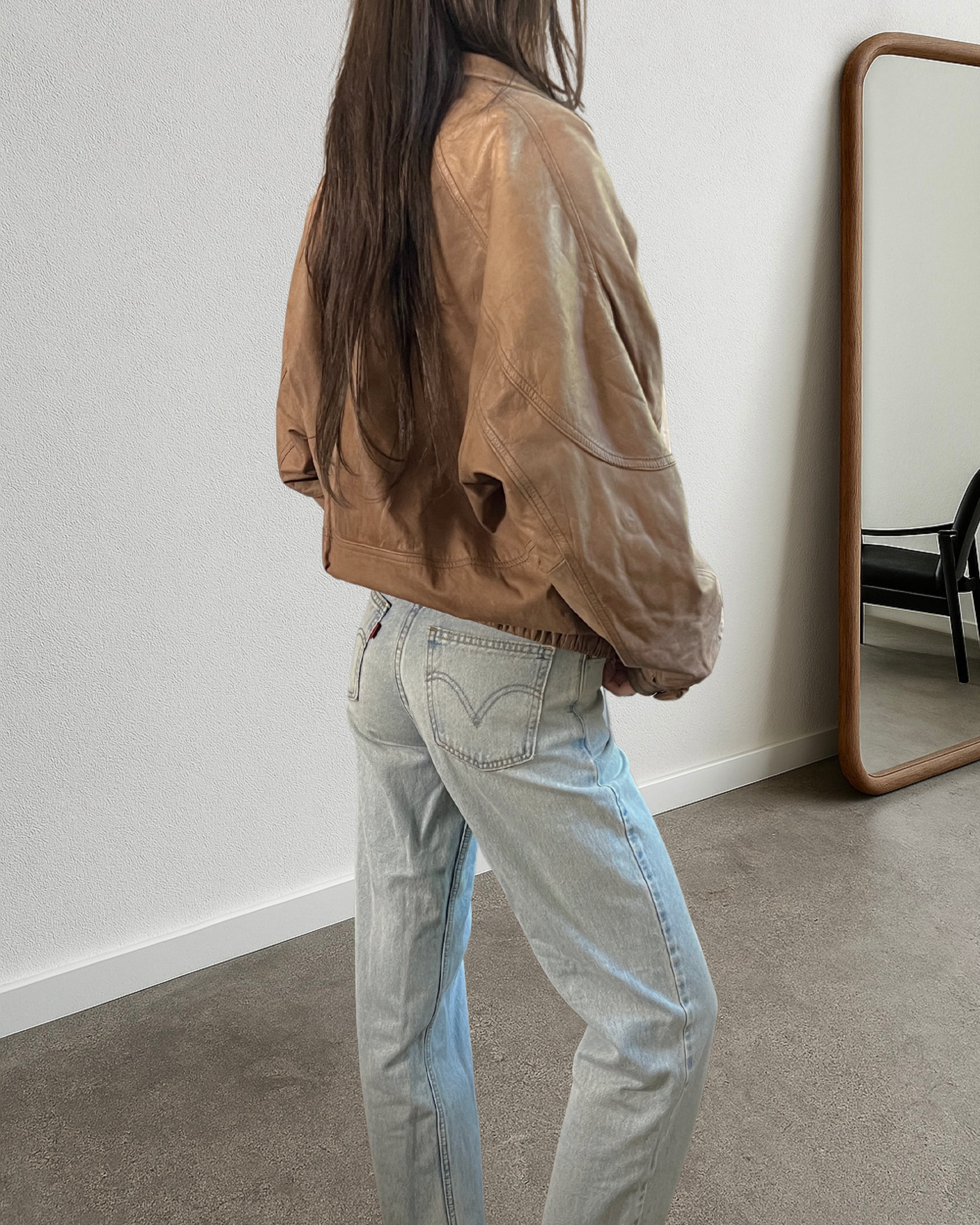 Della Leather Bomber