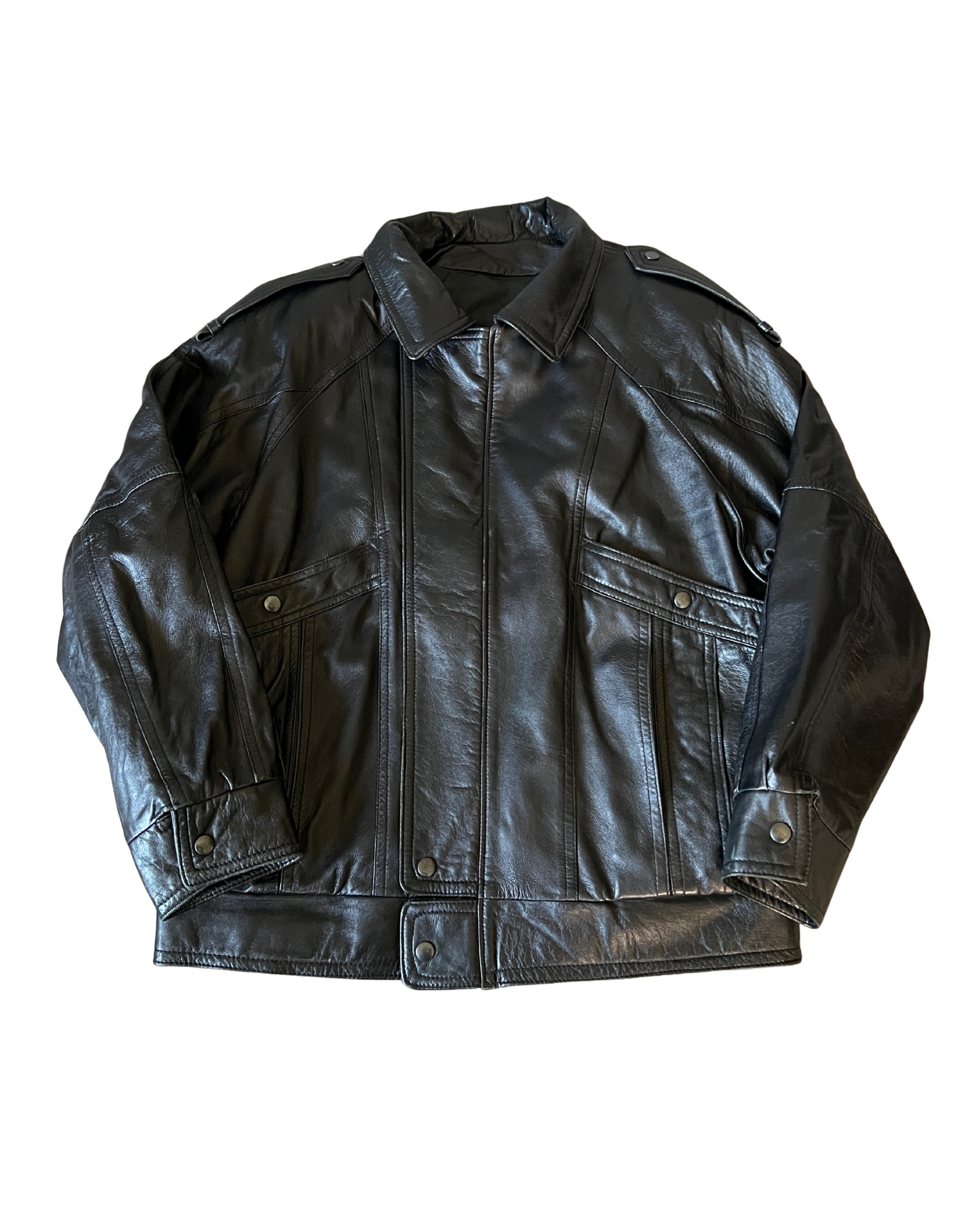 Mirage Leather Bomber