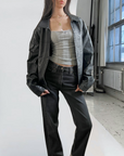 Dockers Leather Bomber