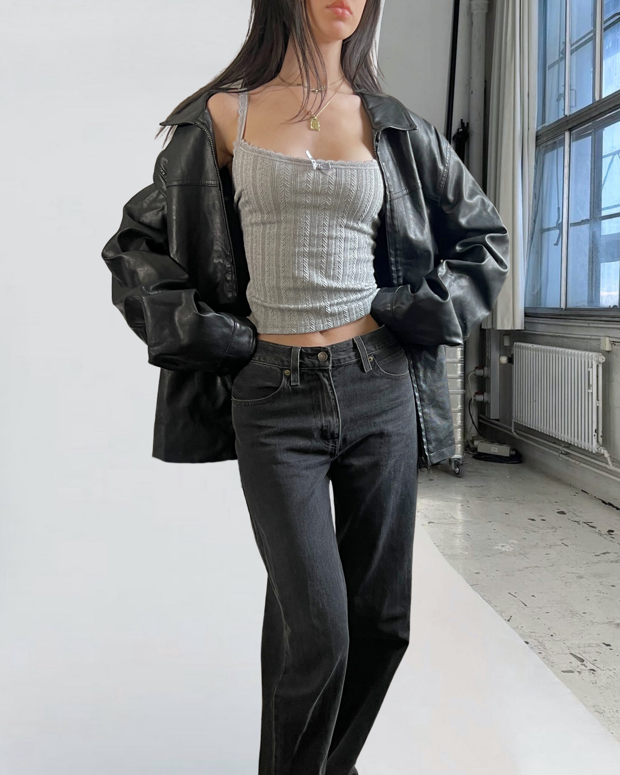 Dockers Leather Bomber