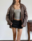 Boulevard Club Leather Bomber