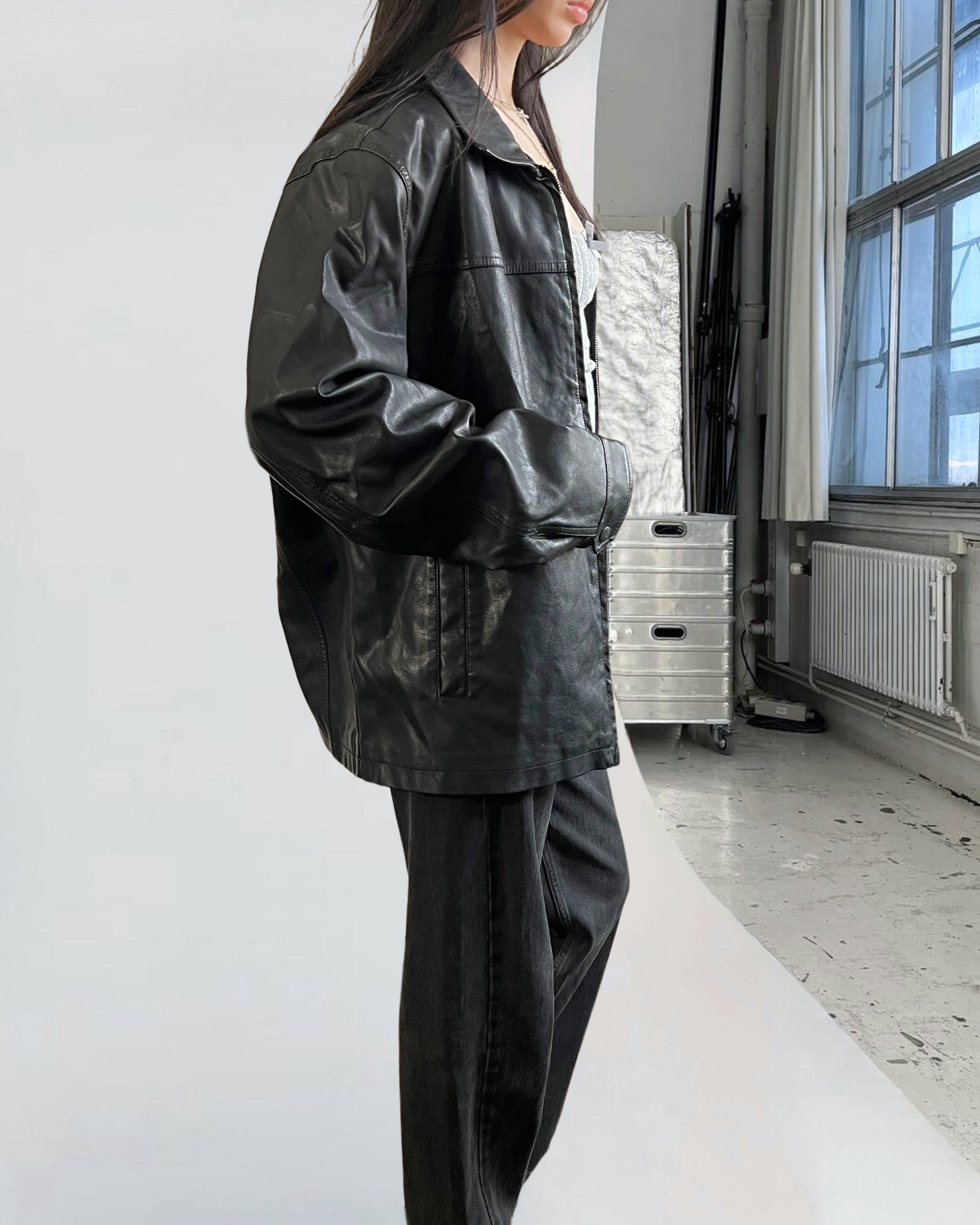 Dockers Leather Bomber