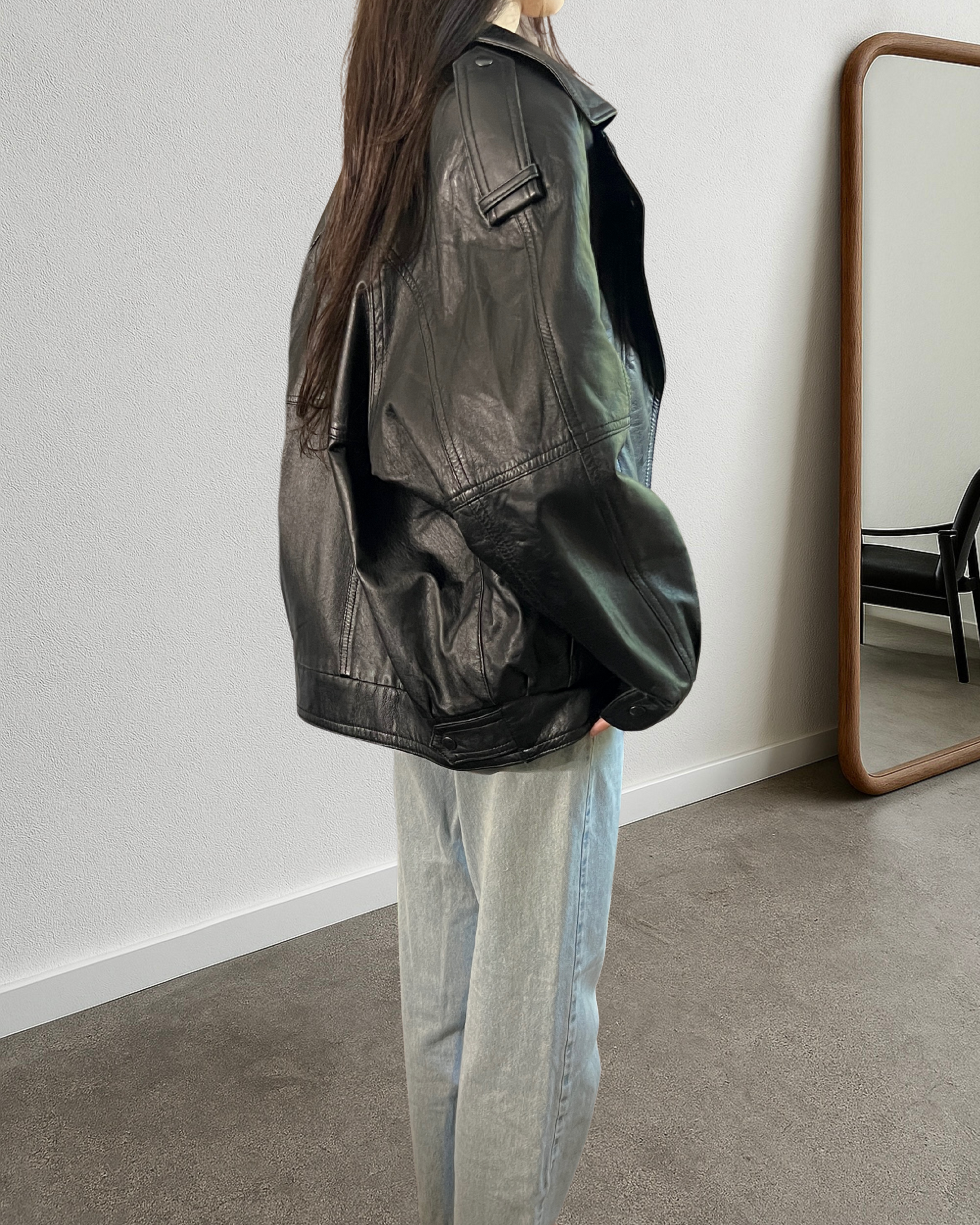 Mirage Leather Bomber