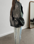 Mirage Leather Bomber
