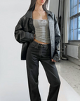 Dockers Leather Bomber