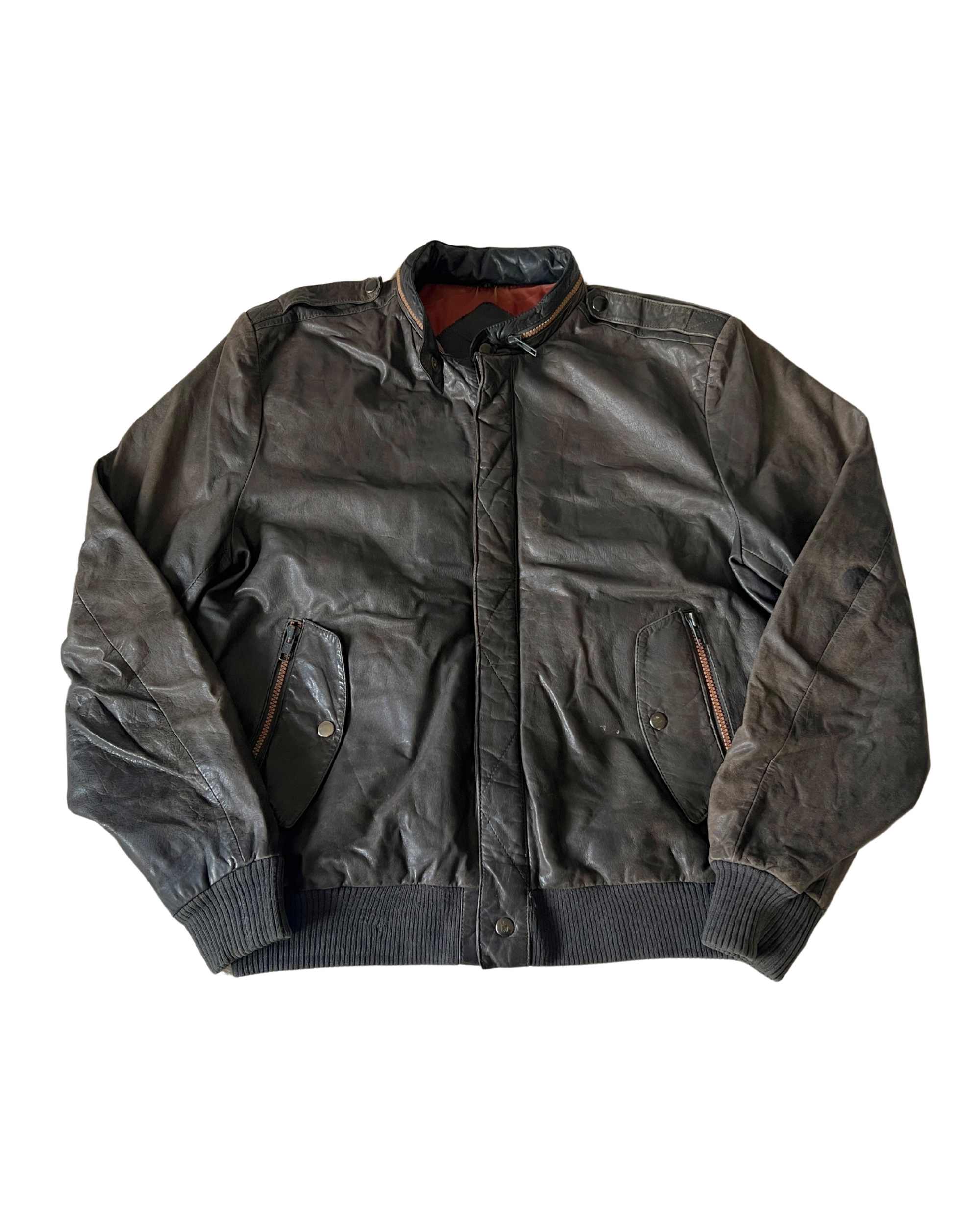 Suki Leather Bomber