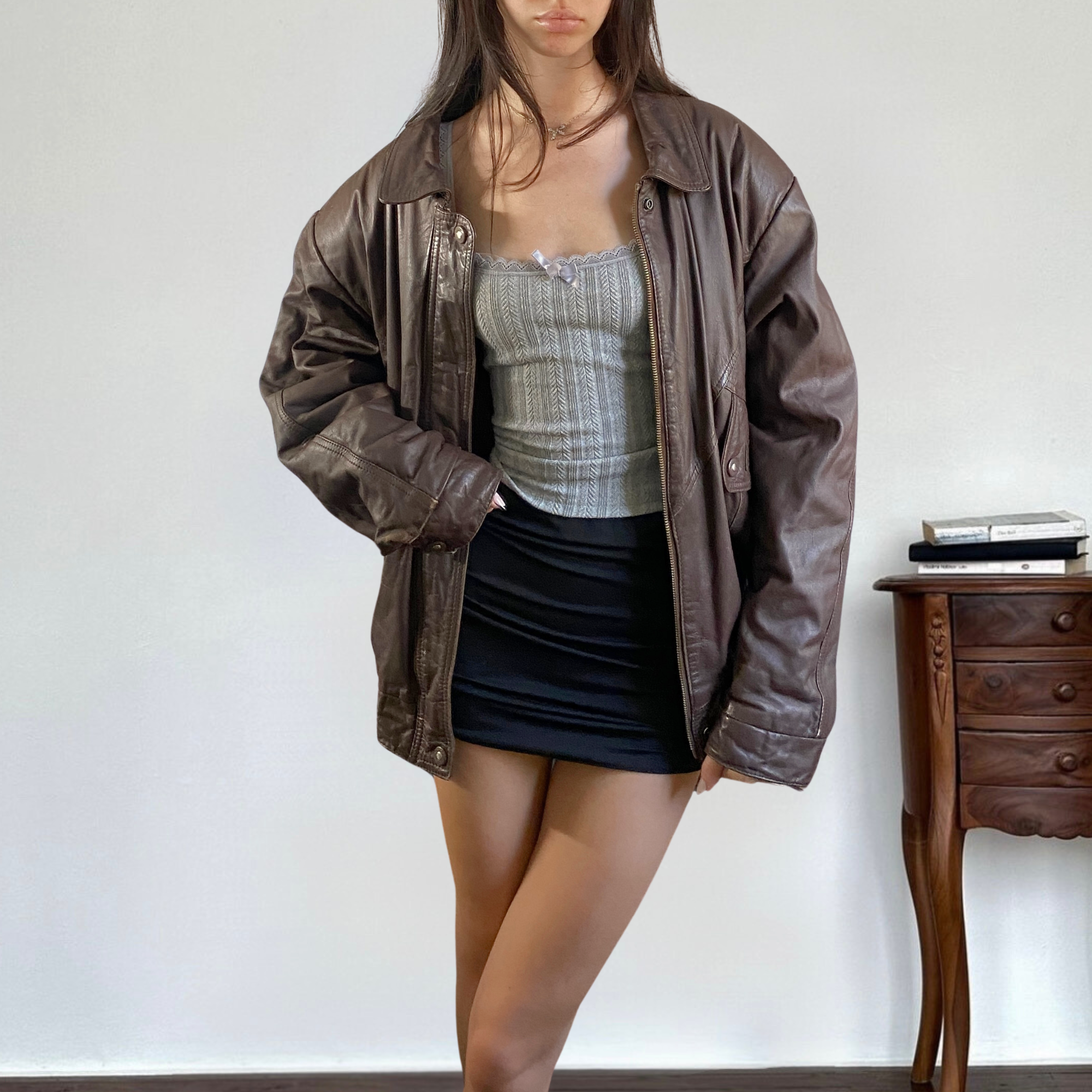 Boulevard Club Leather Bomber