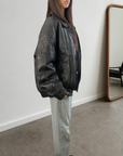 Moores Leather Bomber