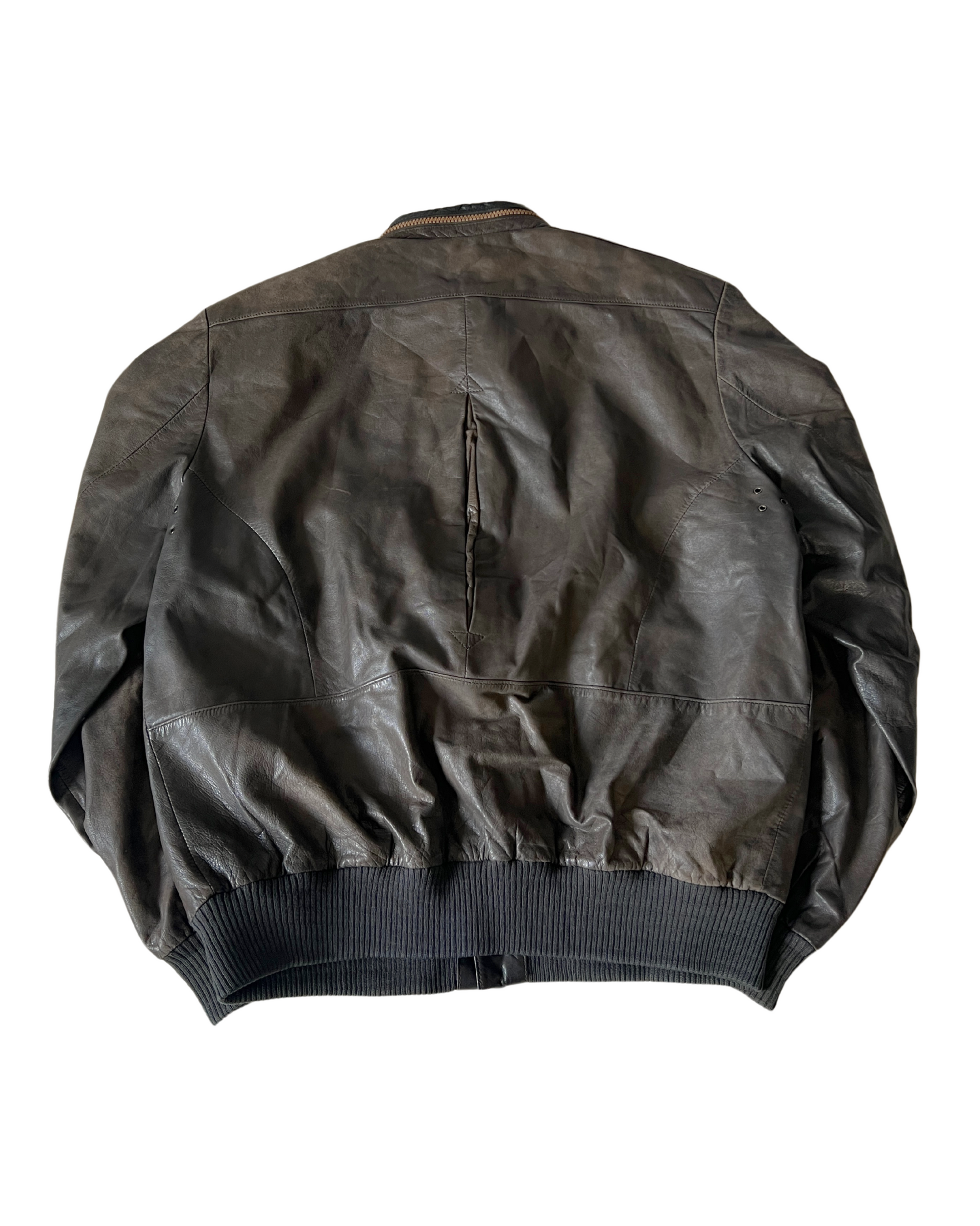 Suki Leather Bomber