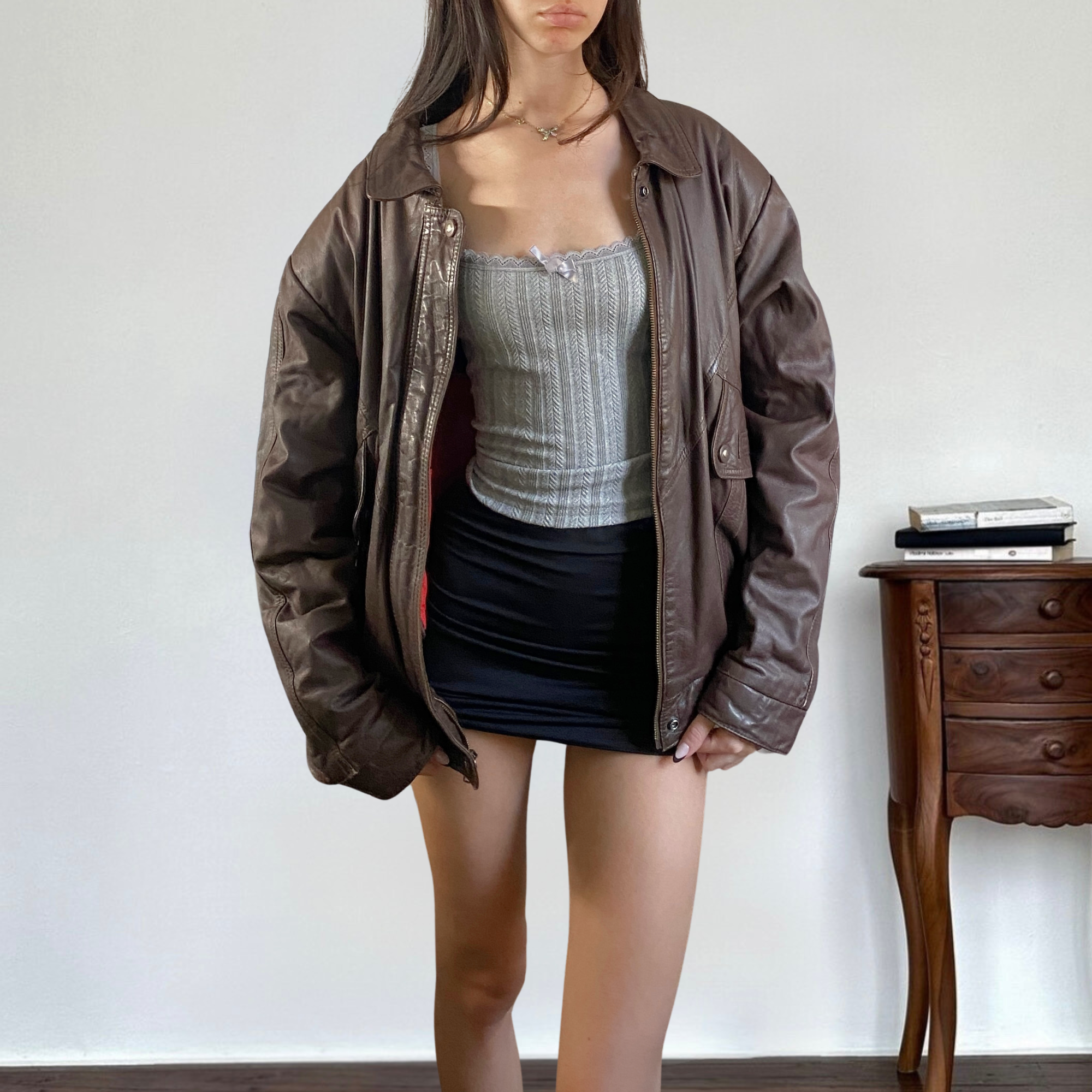Boulevard Club Leather Bomber