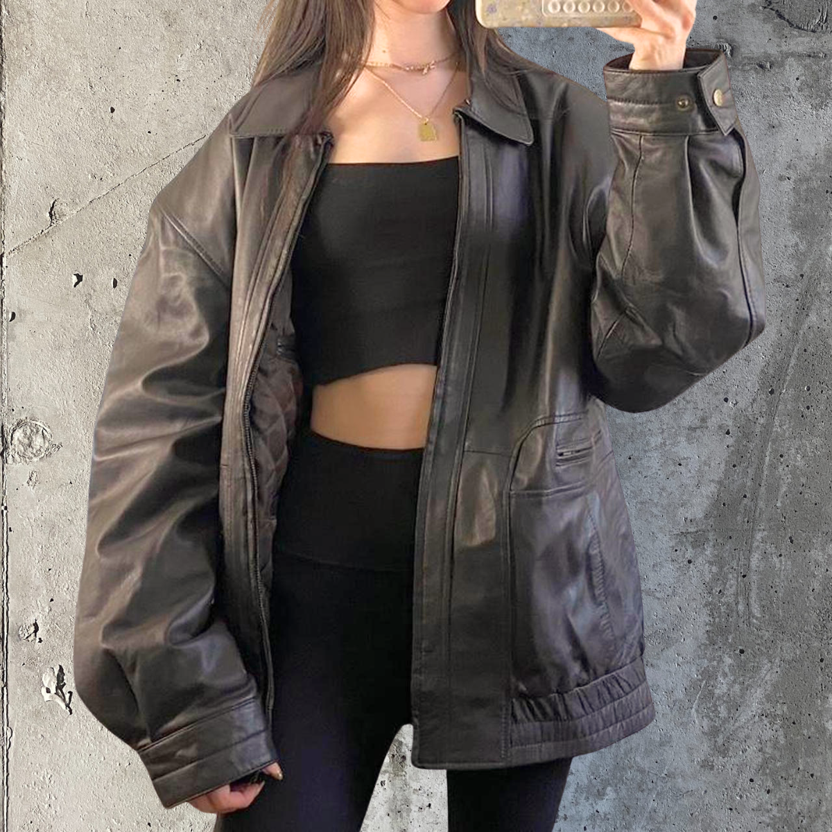 Cordovan Leather Bomber