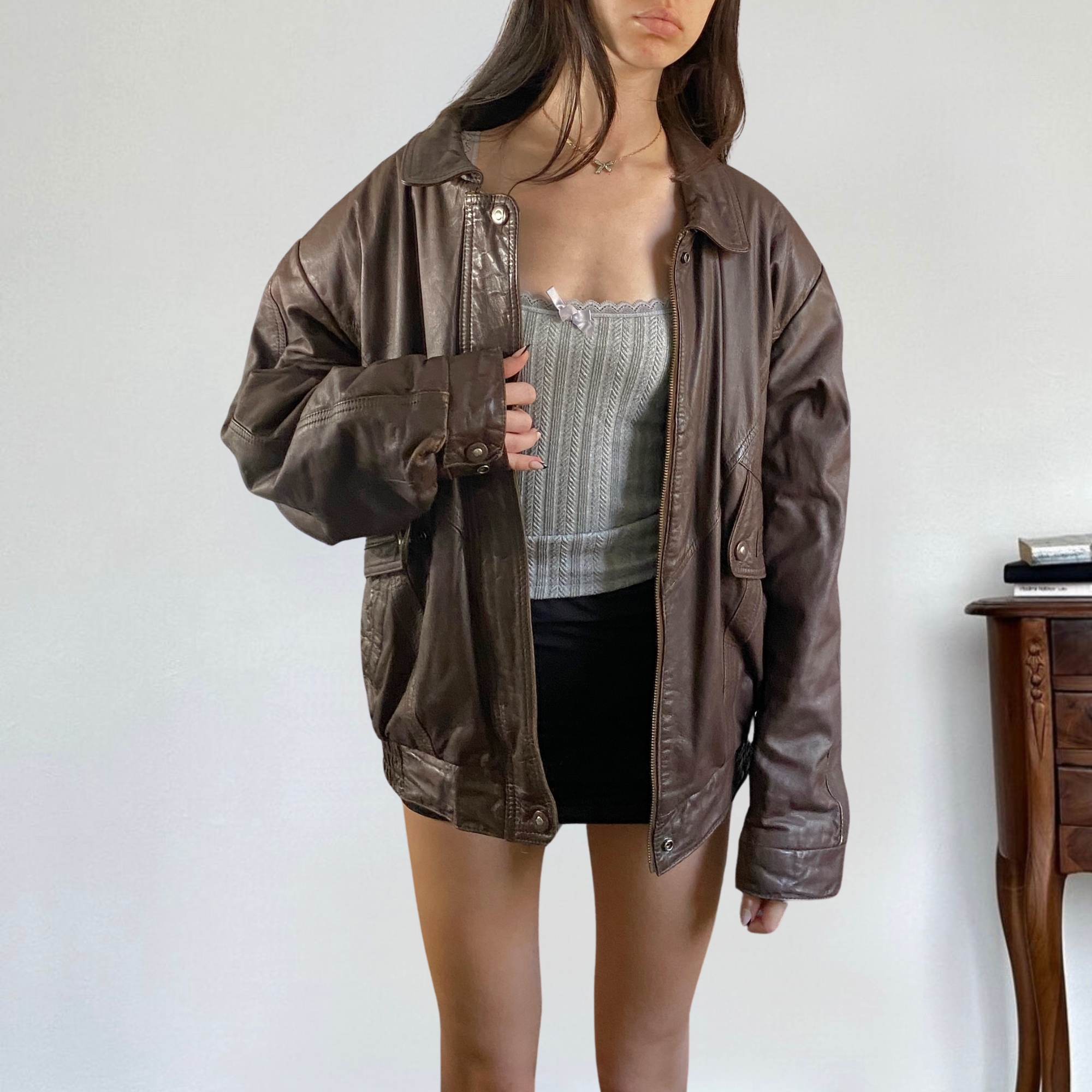 Boulevard Club Leather Bomber