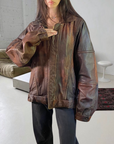Rusty Leather Bomber