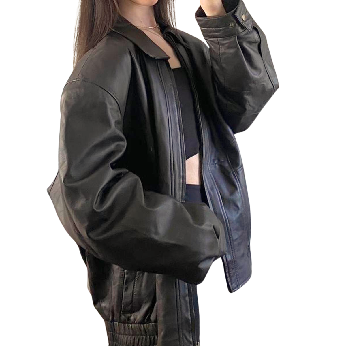 Cordovan Leather Bomber