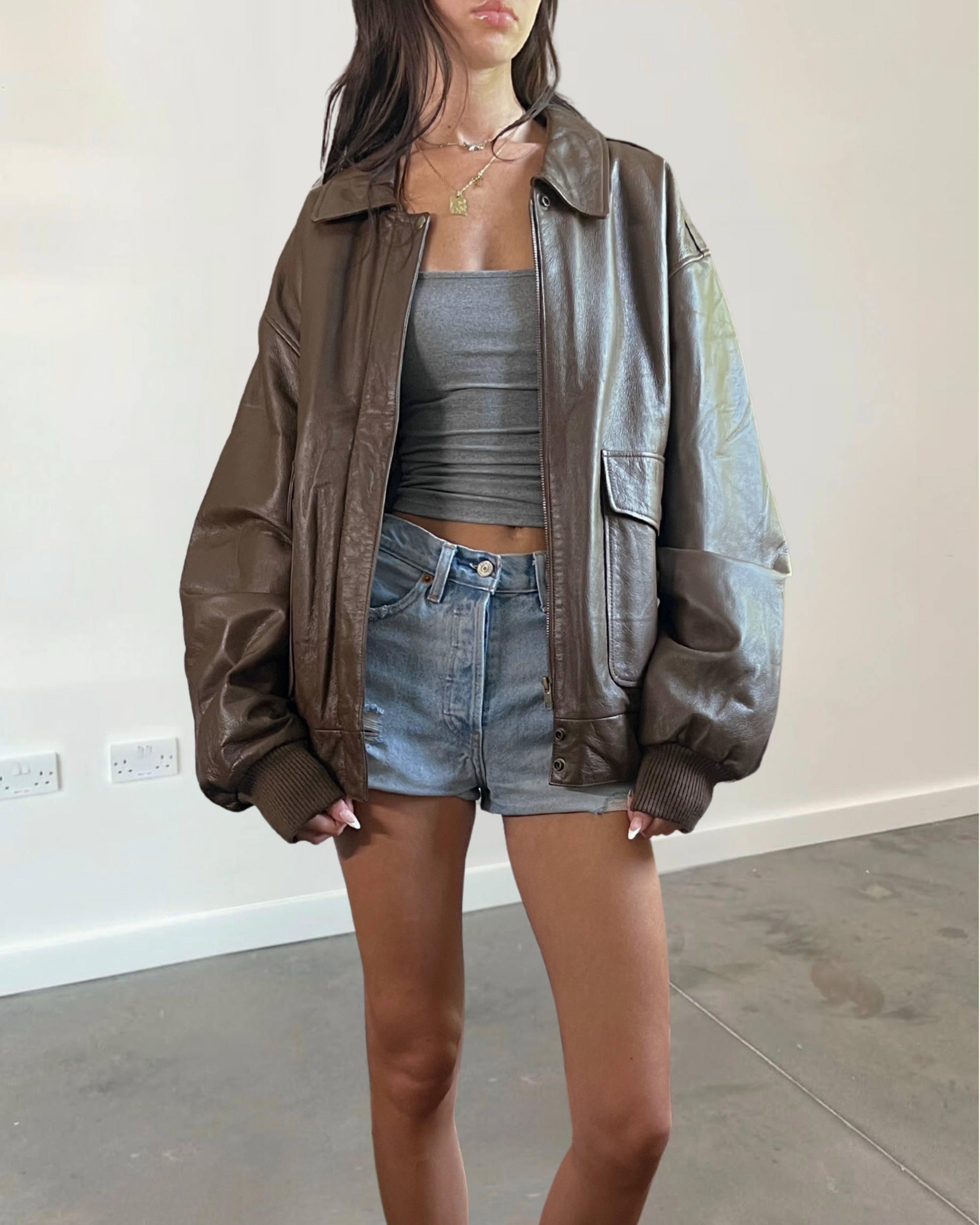 Reed Leather Bomber