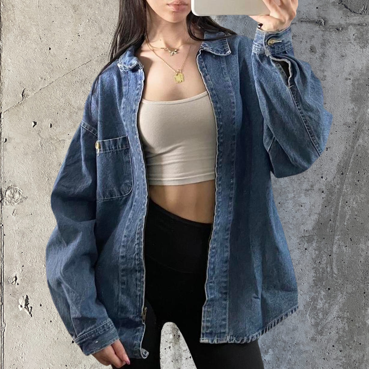 RF Denim Shacket