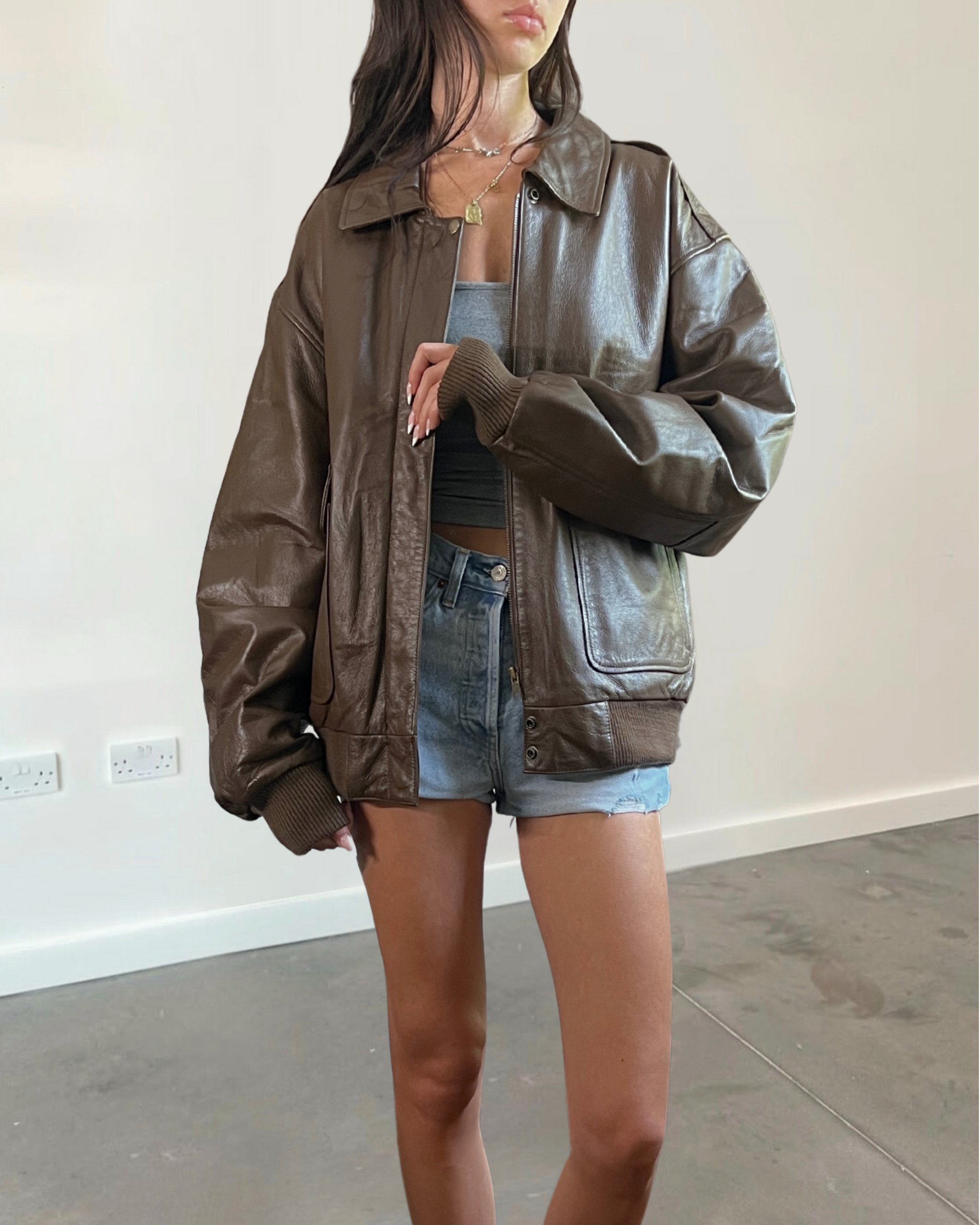Reed Leather Bomber