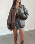 Reed Leather Bomber