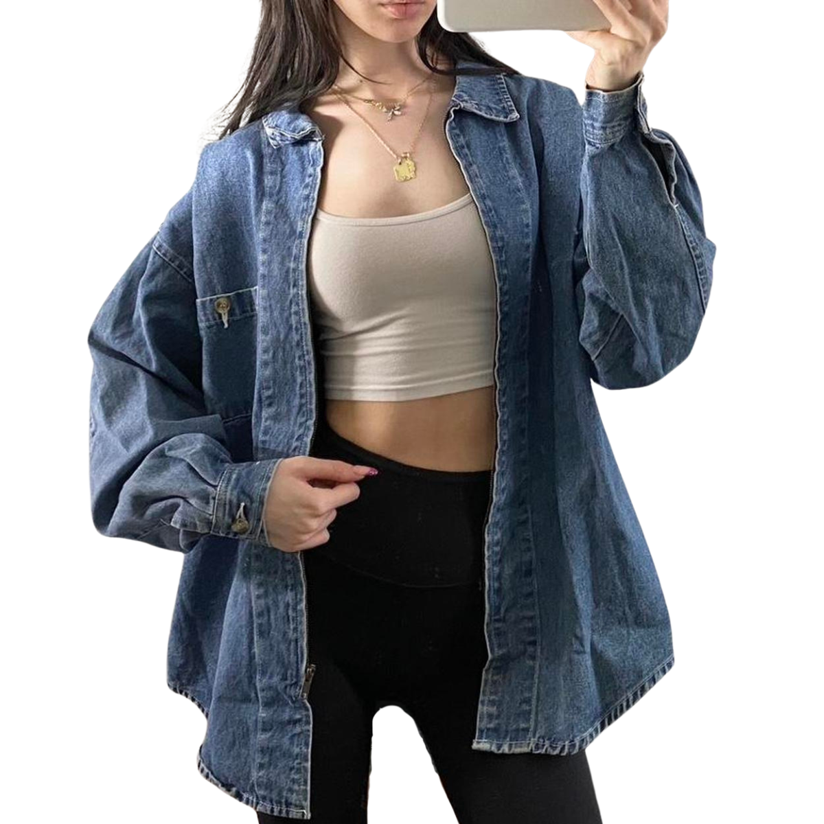 RF Denim Shacket