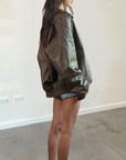 Reed Leather Bomber