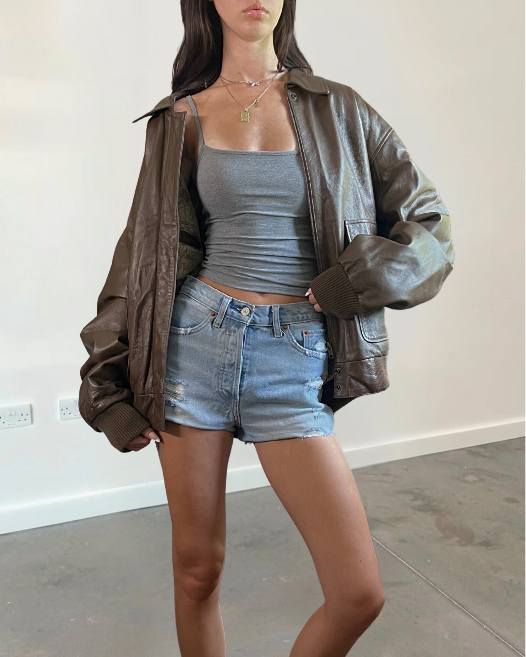 Reed Leather Bomber