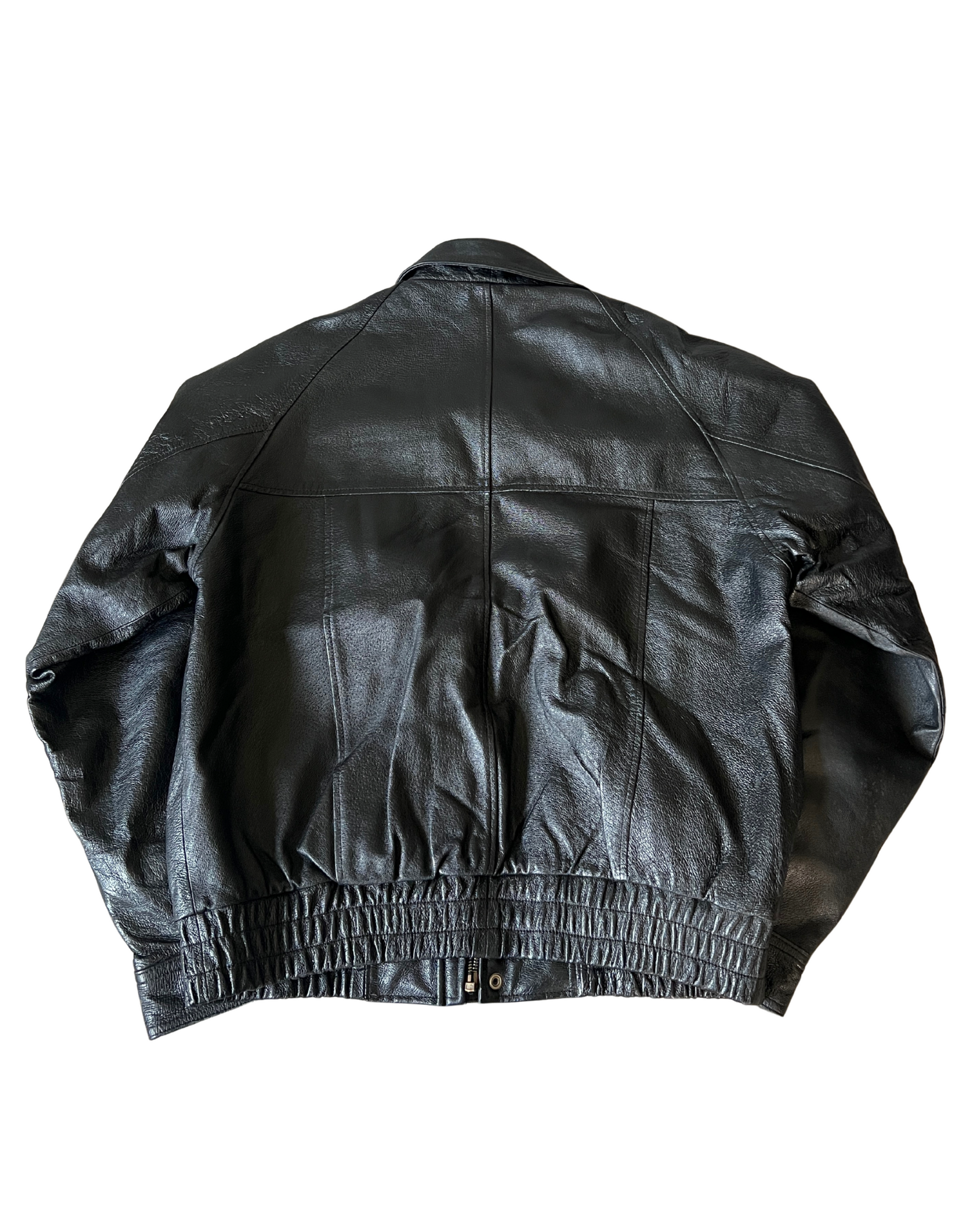 Collet Leather Bomber