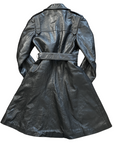 38" Belted Leather Trench