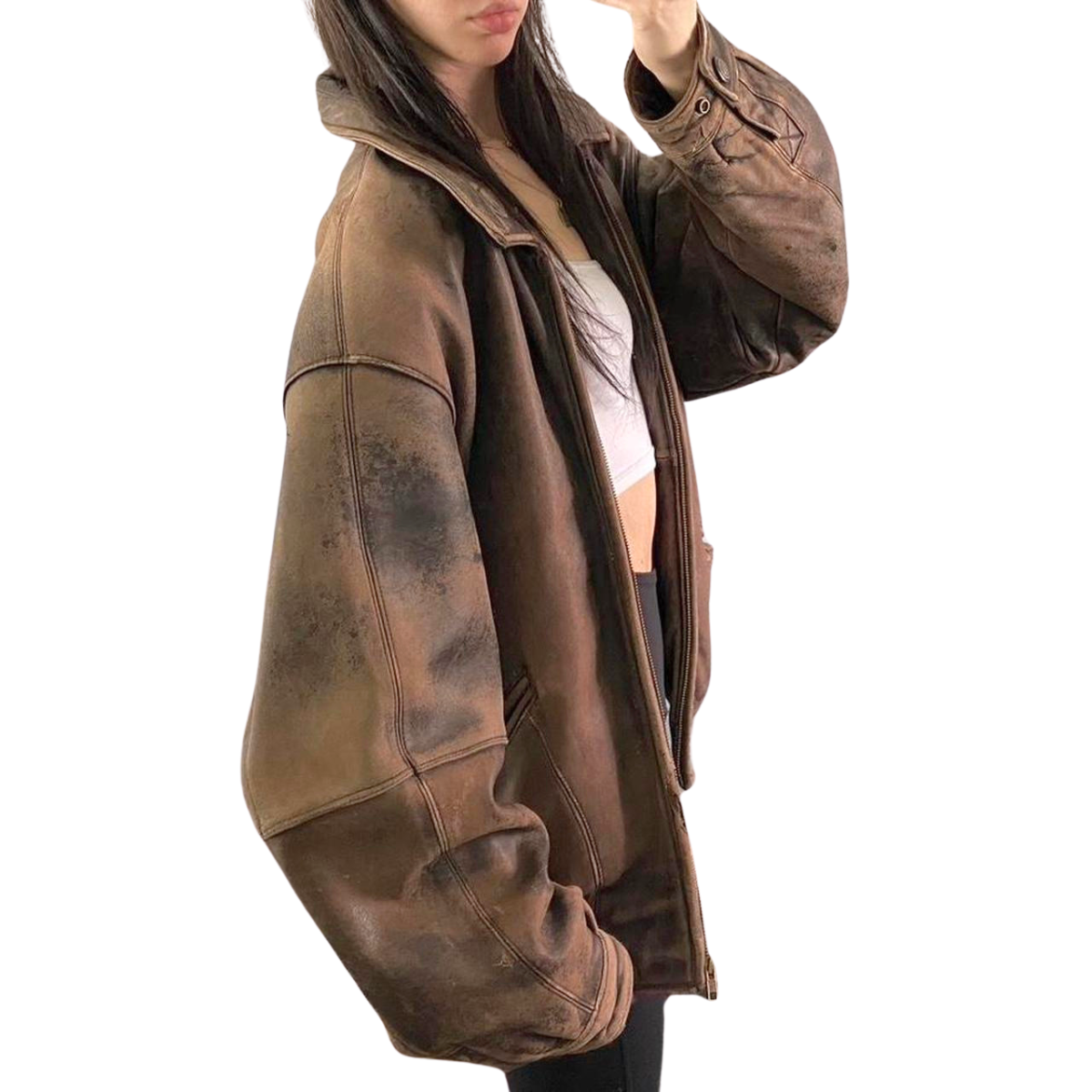 Dumas Leather Bomber