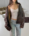Fortime Leather Jacket