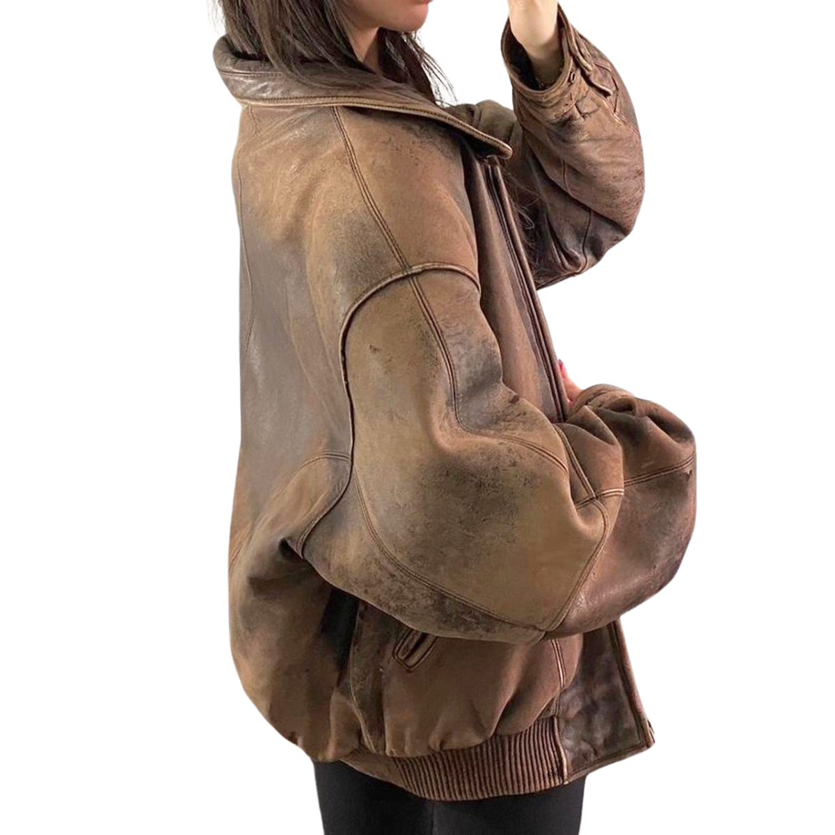 Dumas Leather Bomber