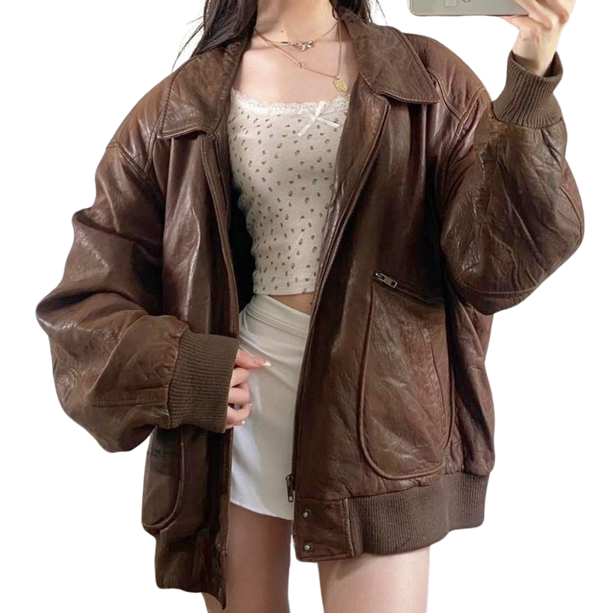 GANT Leather Bomber