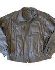 Faded Leather Bomber