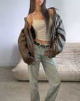BRN Vegan Leather Bomber