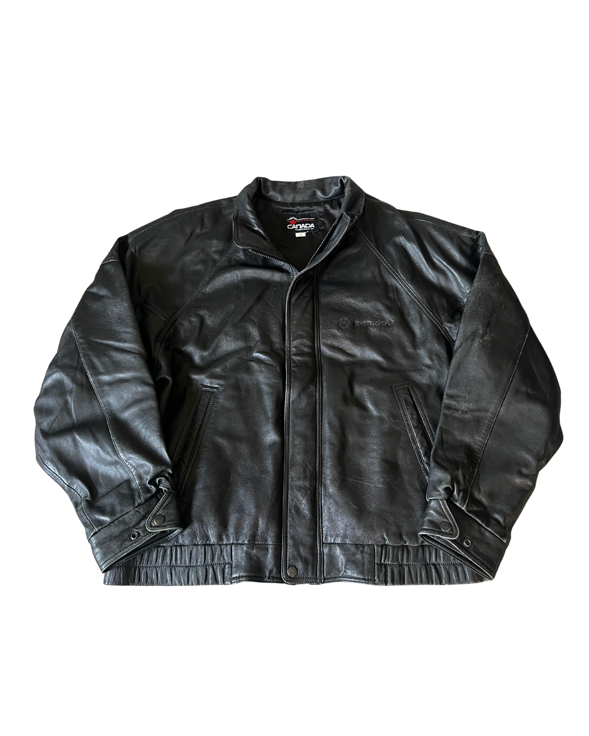 Sports Leather Bomber