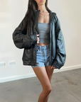 Sports Leather Bomber