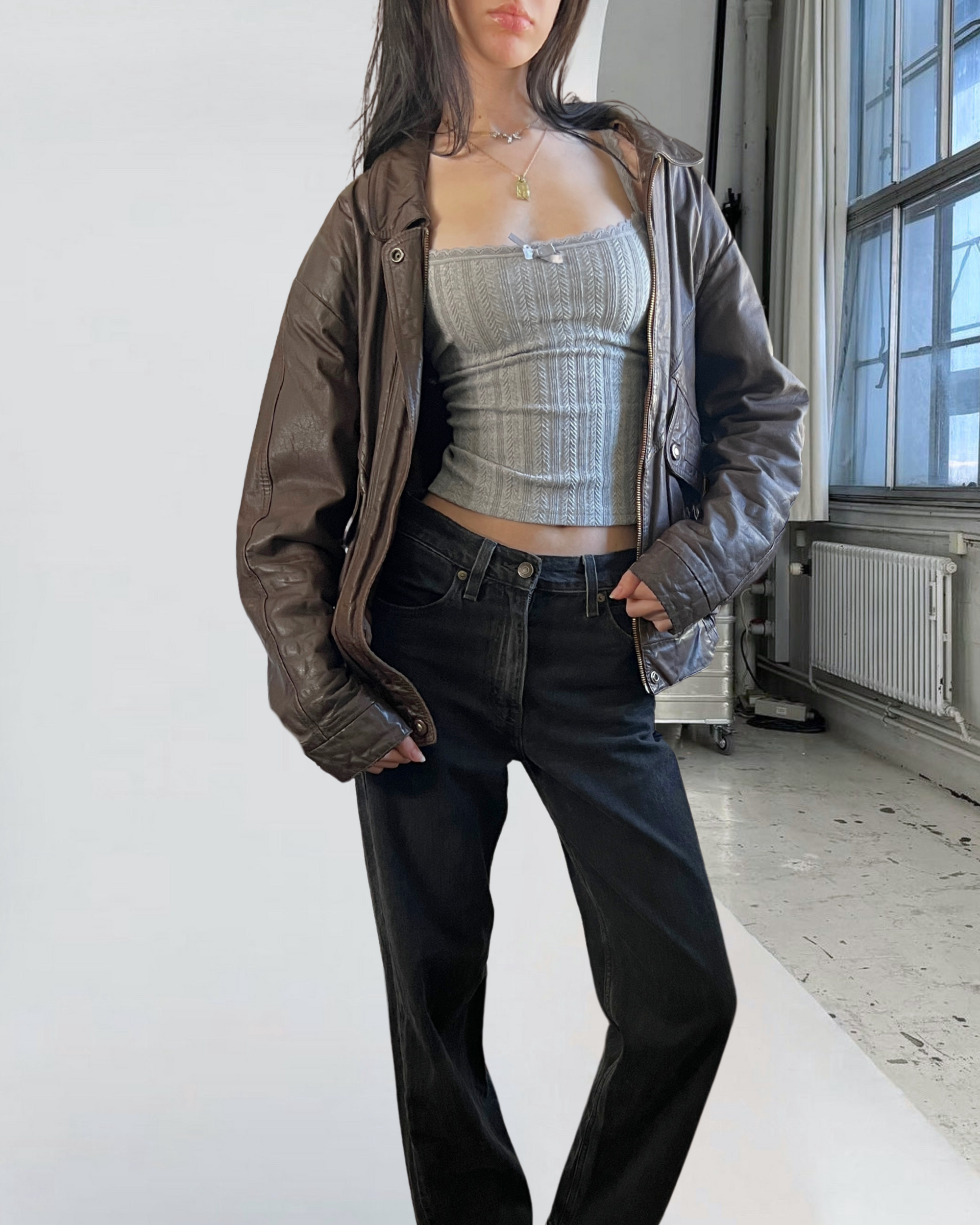 Boulevard Leather Bomber