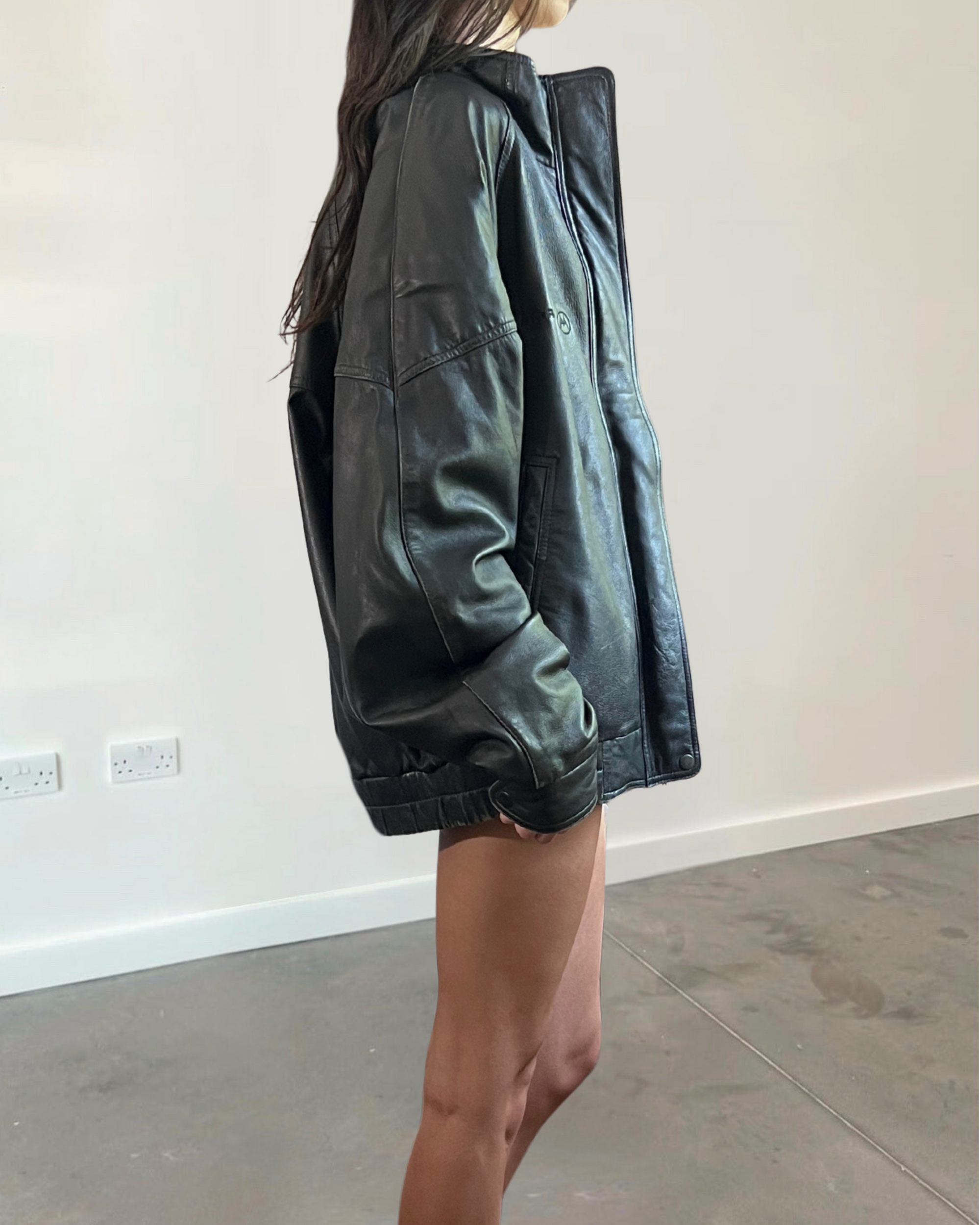 Sports Leather Bomber