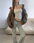 BRN Vegan Leather Bomber