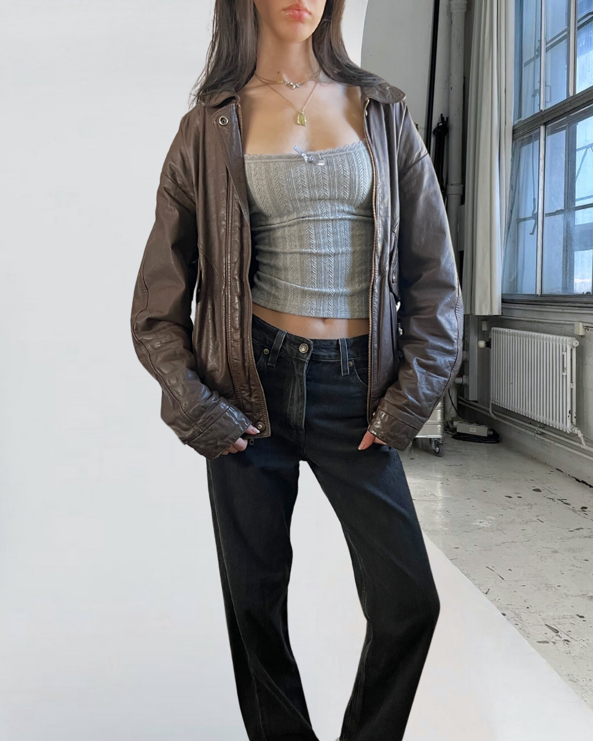 Boulevard Leather Bomber
