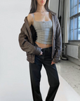 Boulevard Leather Bomber